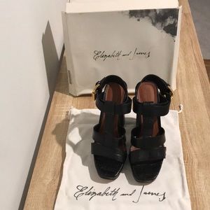 Elizabeth and James SAM platform heels. NIB. Womens size 10.